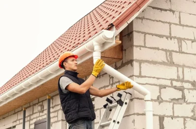 Pose et remplacement de gouttières à Thors